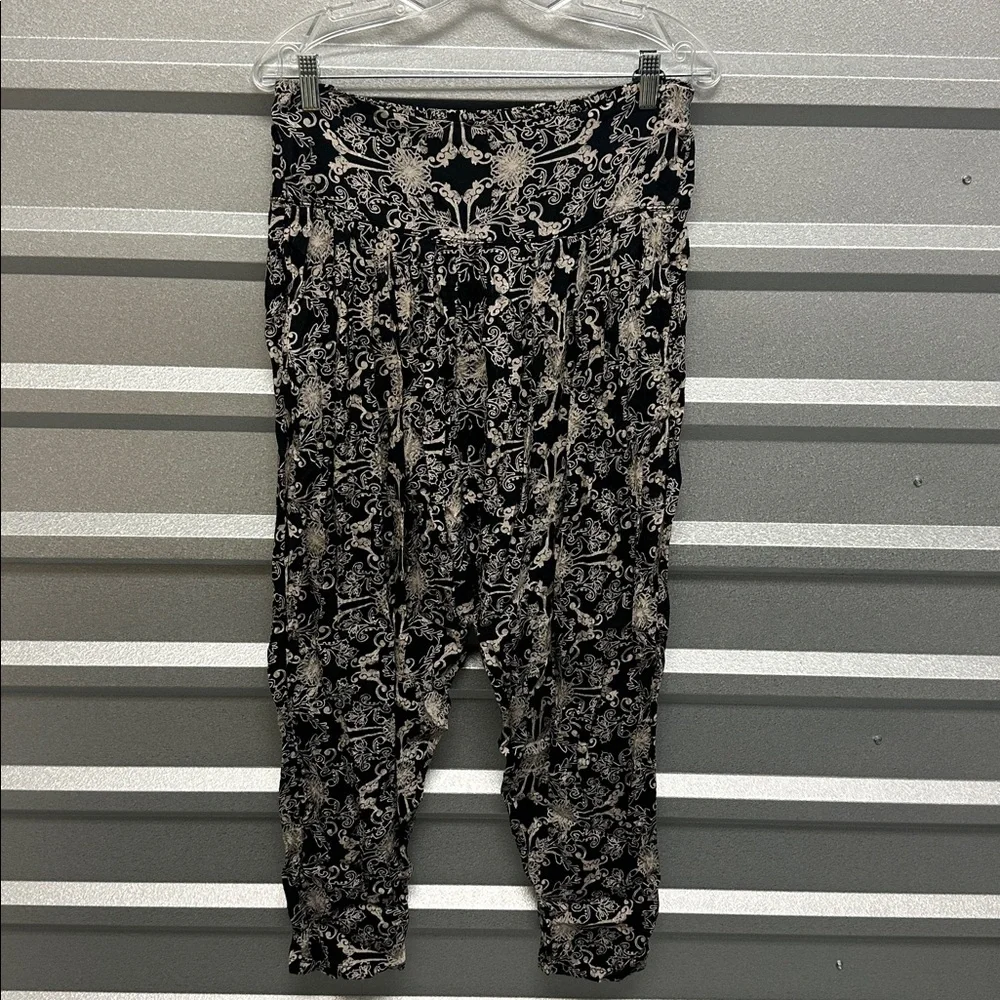 Free People Casablanca Printed Harem Pants Artsy S Boho Stretch Lightweight‎